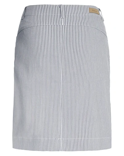 Fransa - FREna Nederdel 3 - Birch With Navy Blazer Stripe